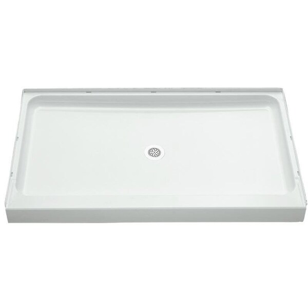 Sterling Ensemble Shower Base, 60 in L, 34 in W, 512 in H, Vikrell